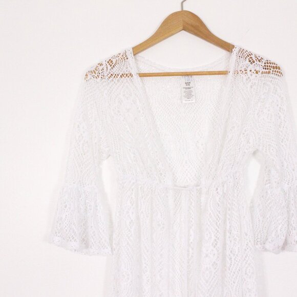 *TIME AND TRU White Beach Cover Up - Picture 4 of 7